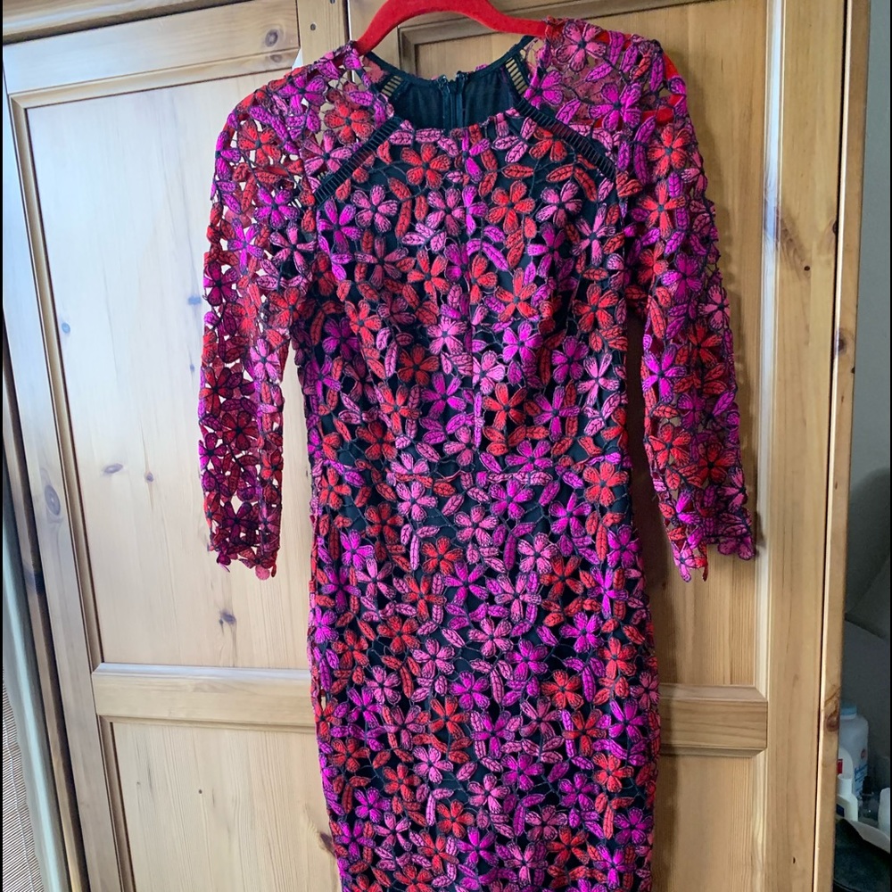 Shoshanna  floral lace dress